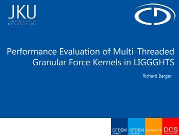 Performance Evaluation of Multi-Threaded Granular ... - Lammps