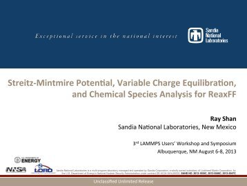 q - Lammps - Sandia National Laboratories