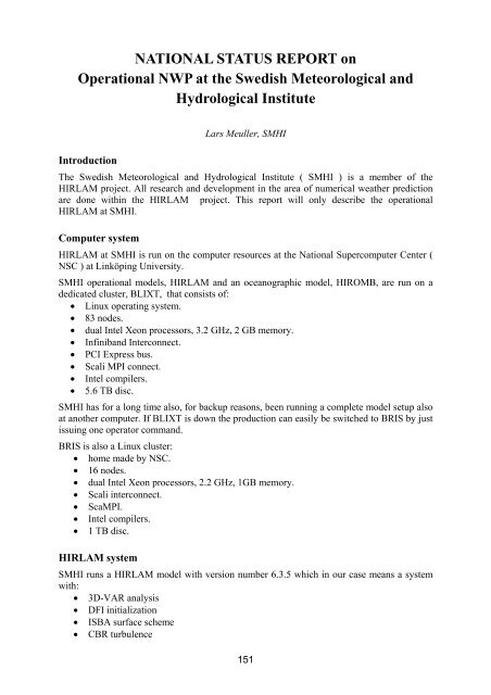 Proceedings - C-SRNWP Project