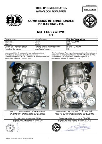 MOTEUR / ENGINE - TM Racing