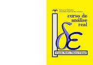 curso de análise real - Laboratório de Matemática Aplicada - UFRJ