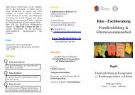 Flyer Katalog Fachberatung Familienbildung 2011