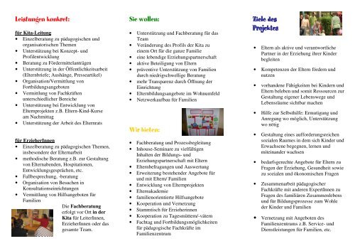 Flyer Katalog Fachberatung Familienbildung 2011