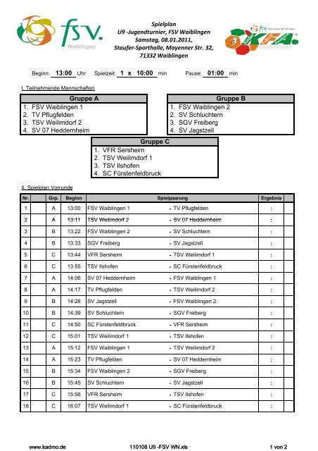 110108 U9 -FSV WN - FSV Waiblingen - Junioren