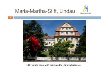 Maria-Martha-Stift, Lindau - Musikgeragogik