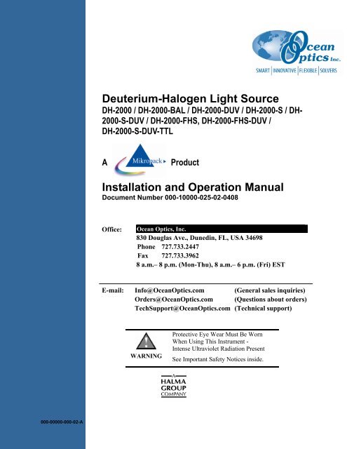 DH-2000 Operator Manual - Qas-inc.com