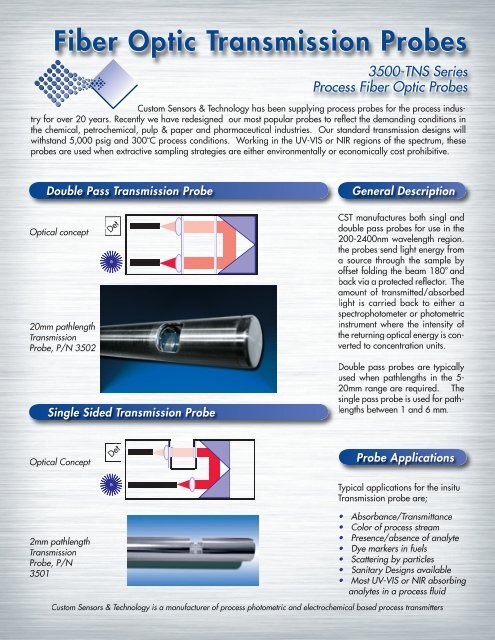 Fiber Optic Transmission Probes Brochure - Qas-inc.com