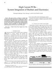 High Current Pcbs - System Integration of Busbars and Electronics