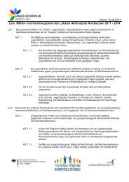 Leit-, Mittler- und Handlungsziele des Lokalen Aktionsplan ...