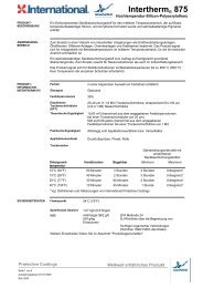 Intertherm® 875 - H & S Beschichtungssysteme