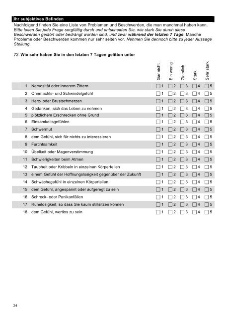 Fragebogen Jugendliche - Schweizer Kinderkrebsregister