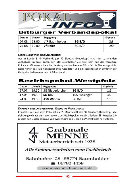 Ausgabe 3 - SG Blaubach Diedelkopf