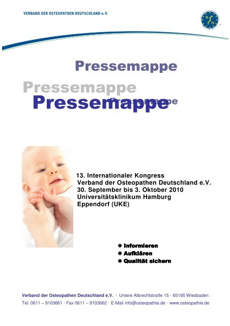 Pressemappe - Verband der Osteopathen Deutschland e.V.