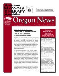AMTA OR Web News - Oregon Chapter of The American Massage ...