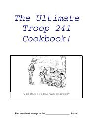 Troop 241 Cook Book (PDF) - Cub Pack 241