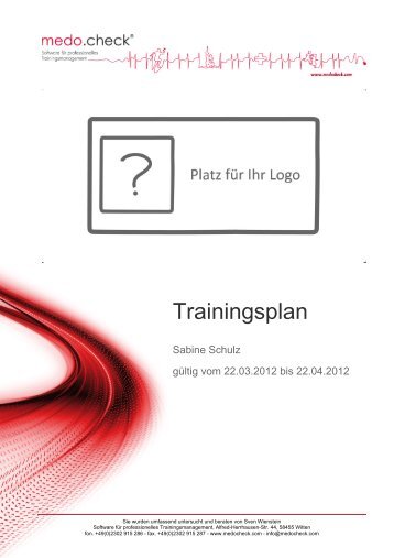 Trainingsplan Download - medo.check