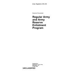 Regular Army and Army Reserve Enlistment Program - Palm Center