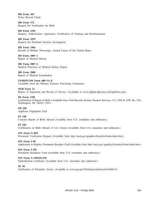 DD Form 369 Police Record