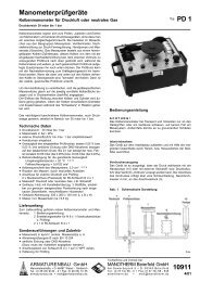 Manometerprüfgeräte 10911 PD 1 - ARMATURENBAU GmbH und ...