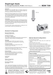 Diaphragm Seals MDM 7390 7390 - Manotherm