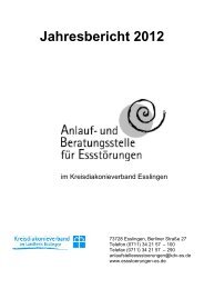 Jahresbericht 2012 - Psychologische Beratungsstelle Esslingen
