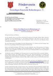 Spendenbrief fÃ¼r Homepage - 90 Jahre Feuerwehr Rothenbergen