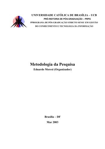 Metodologia da Pesquisa