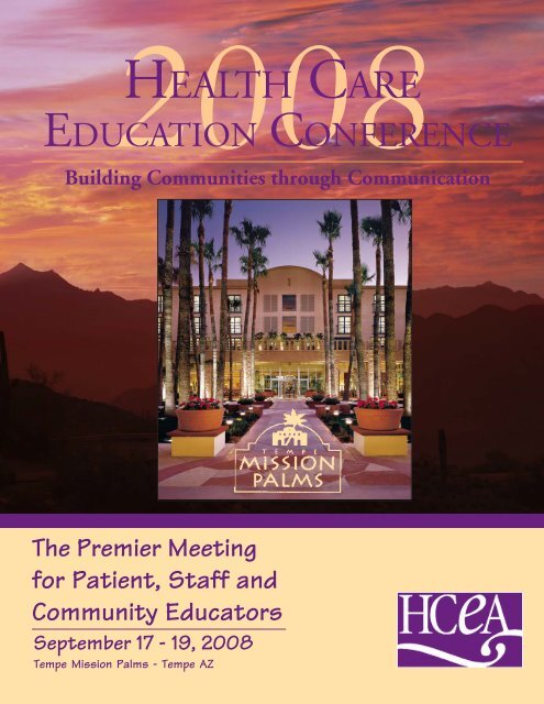 Conference Brochure Hcea Health Care Education Association