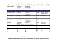 Ansprechpartner, Spiele und Hallenzeiten der ... - TSV Bisperode