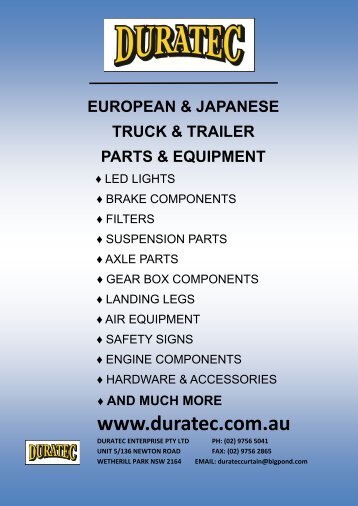 AIR BRAKE PARTS - Truck Curtains Sydney