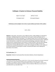 CoMargin: A System to Enhance Financial Stability (with Jeffrey H ...