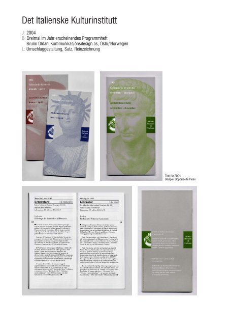 Arbeitsproben (PDF, ca. 3 MB) - Daniela Winck, Grafikdesign, Berlin