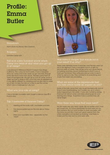 View profile PDF (96k) Emma Butler - Iep