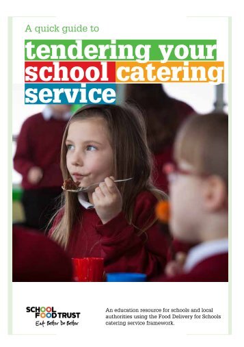 tendering your school catering service - Childrens Food Trust