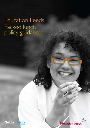 Education Leeds Packed lunch policy guidance