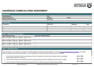 Chemical Hazard Risk Assessment Pictures To Pin On Pinterest Pinsdaddy Hazardous Chemical Risk Assessment Template