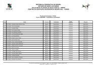 ProvÃ¡veis Formandos de Arquitetura e Urbanismo ... - Ceres - Udesc