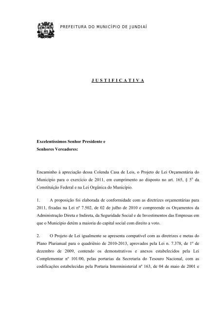 Justificativa - Governo do Estado de SÃ£o Paulo