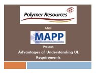 Advantages of Understanding UL Requirements - MAPP