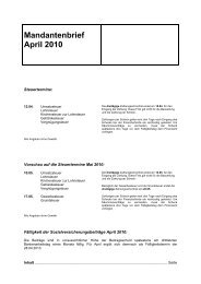 Mandantenbrief April 2010 - Bartmann-stb.de