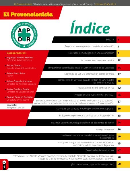 Revista El Prevencionista 2da Edición