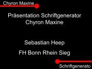 Präsentation Schriftgenerator Chyron Maxine Sebastian Heep FH ...