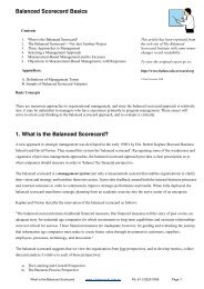 Balanced Scorecard Basics 1. What is the Balanced ... - Communicat