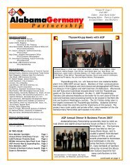 ThyssenKrupp Meets With AGP - Alabama Germany Partnership