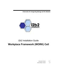 Workplace Framework (WORK) Cell - i2b2