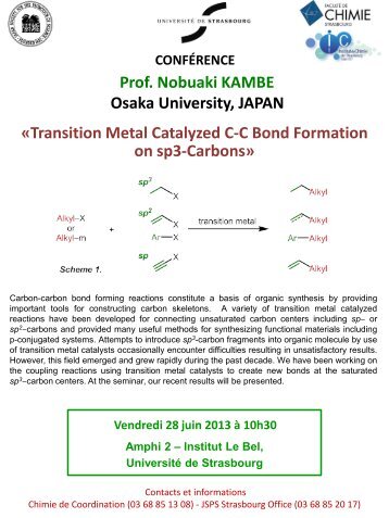 Transition Metal Catalyzed CC Bond Formation on sp3-Carbons