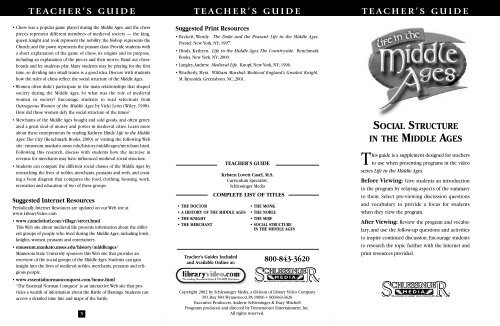 teacher's guide teacher's guide teacher's guide - Distribution Access