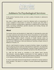 Ashburn Va Psychological Services