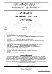 ANMELDUNG Therapeutisches Ferien â€“ Camp - praxis-brodzinska.de