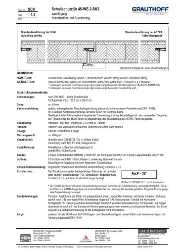 4.3 Schallschutztür 45-WE-2-SK2 - Grauthoff